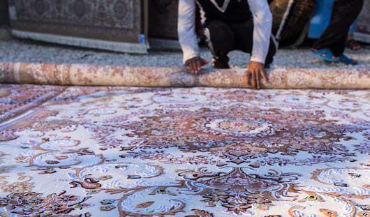 روش اصولی لول کردن قالی در قالیشویی اهواز 
